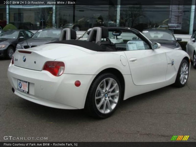 Alpine White / Black 2007 BMW Z4 3.0i Roadster