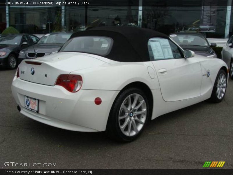 Alpine White / Black 2007 BMW Z4 3.0i Roadster