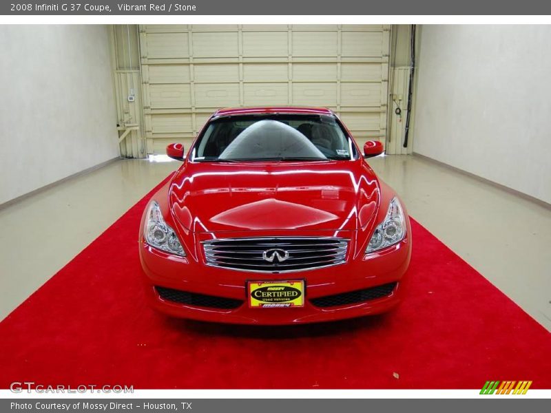Vibrant Red / Stone 2008 Infiniti G 37 Coupe