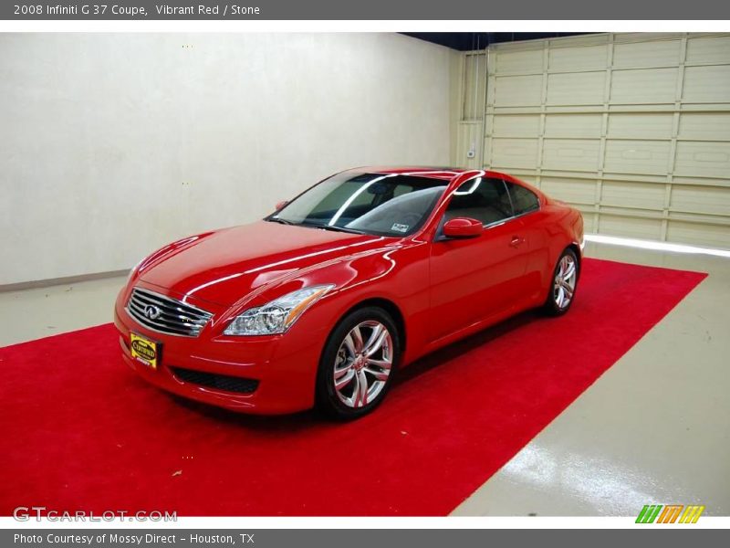 Vibrant Red / Stone 2008 Infiniti G 37 Coupe