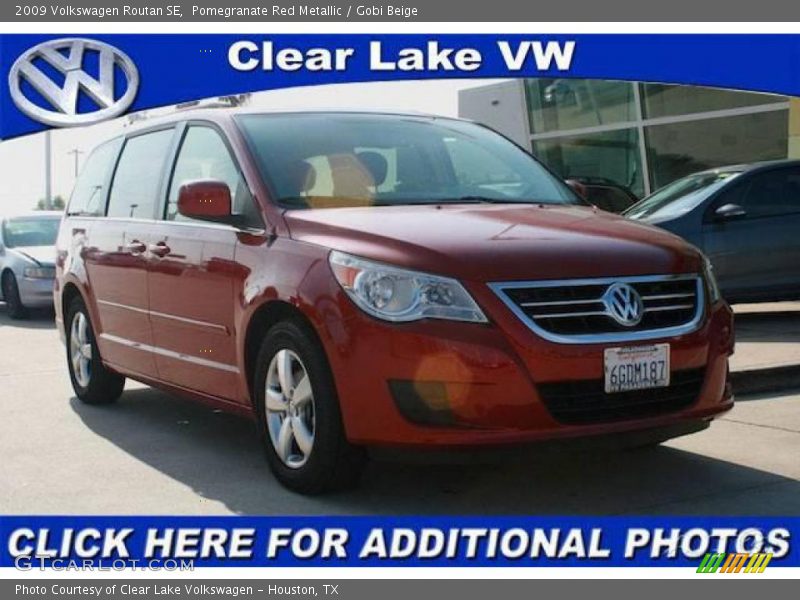 Pomegranate Red Metallic / Gobi Beige 2009 Volkswagen Routan SE