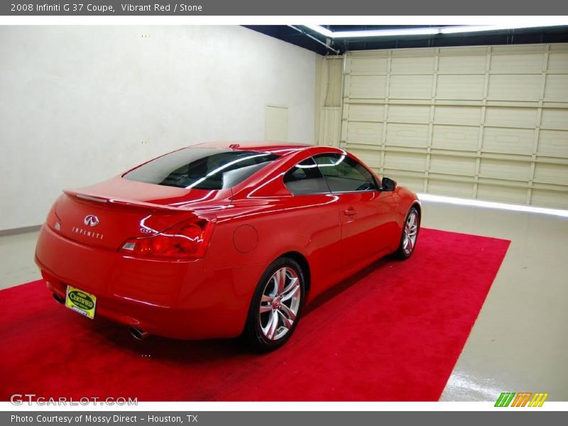 Vibrant Red / Stone 2008 Infiniti G 37 Coupe