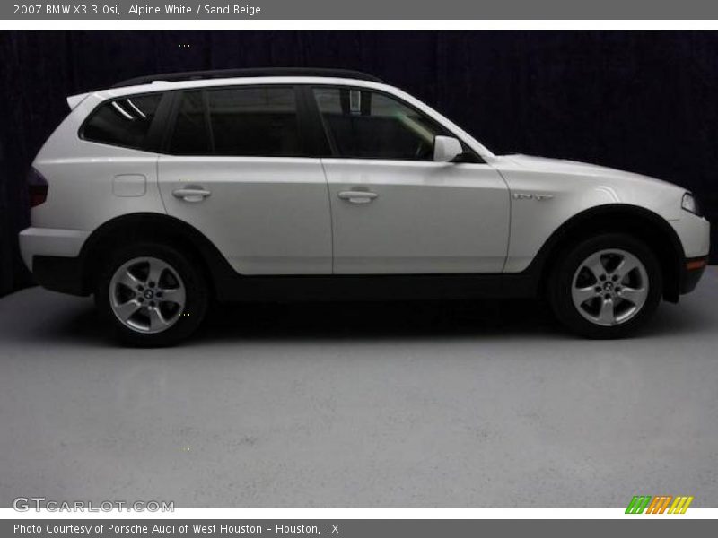 Alpine White / Sand Beige 2007 BMW X3 3.0si