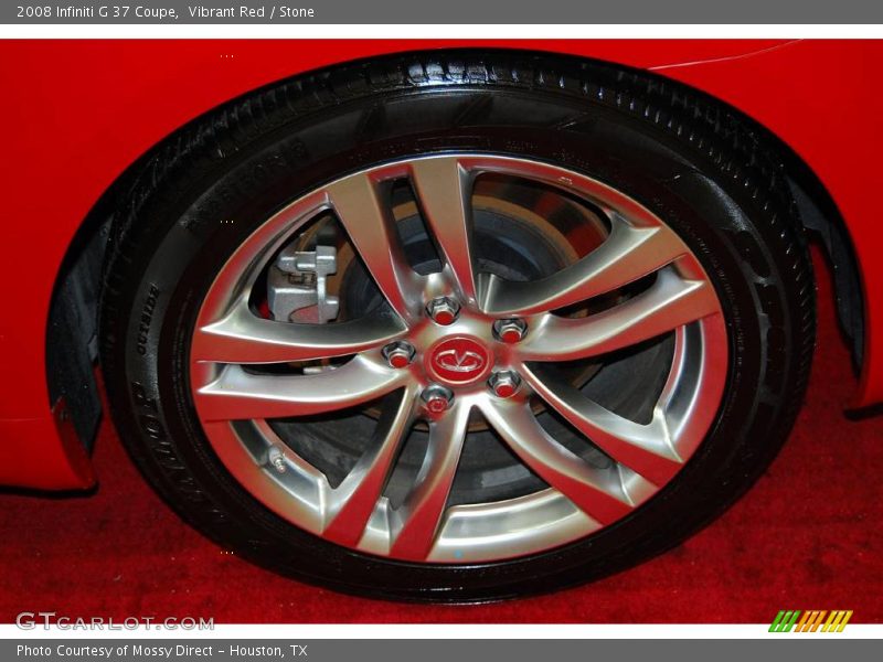 Vibrant Red / Stone 2008 Infiniti G 37 Coupe