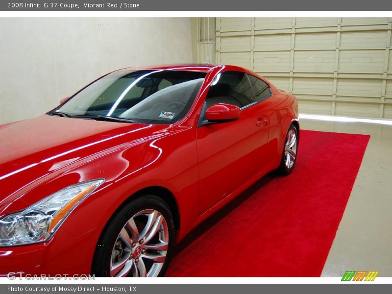 Vibrant Red / Stone 2008 Infiniti G 37 Coupe