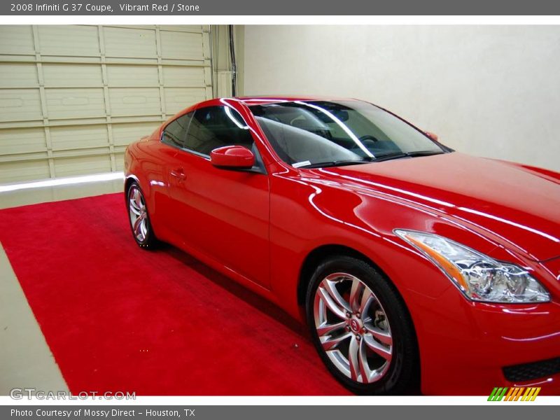 Vibrant Red / Stone 2008 Infiniti G 37 Coupe