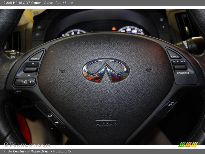 Vibrant Red / Stone 2008 Infiniti G 37 Coupe