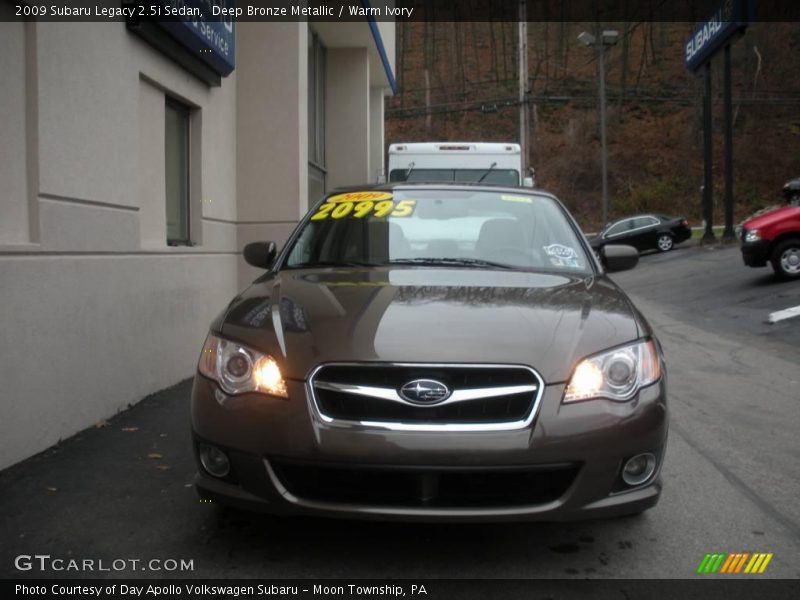 Deep Bronze Metallic / Warm Ivory 2009 Subaru Legacy 2.5i Sedan