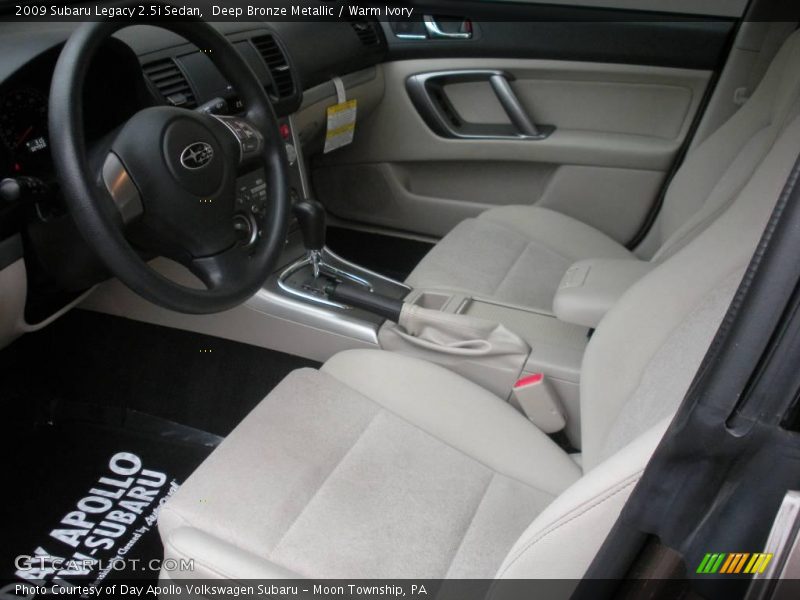 Deep Bronze Metallic / Warm Ivory 2009 Subaru Legacy 2.5i Sedan
