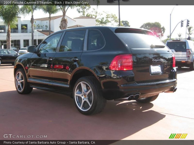 Black / Black/Steel Grey 2006 Porsche Cayenne S Titanium