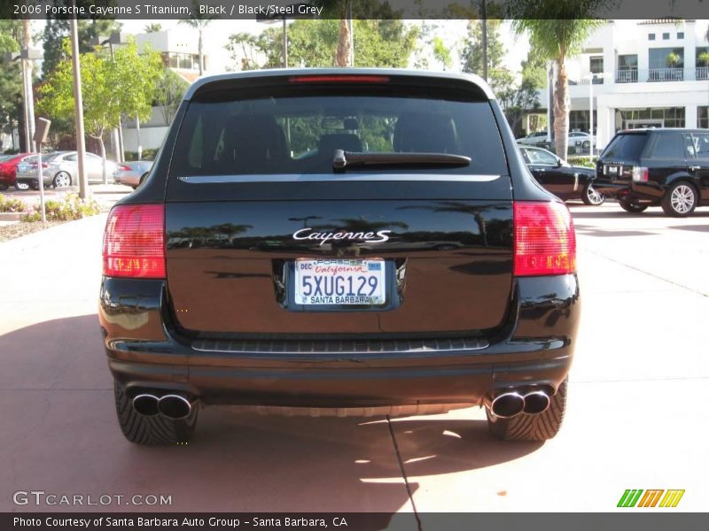 Black / Black/Steel Grey 2006 Porsche Cayenne S Titanium
