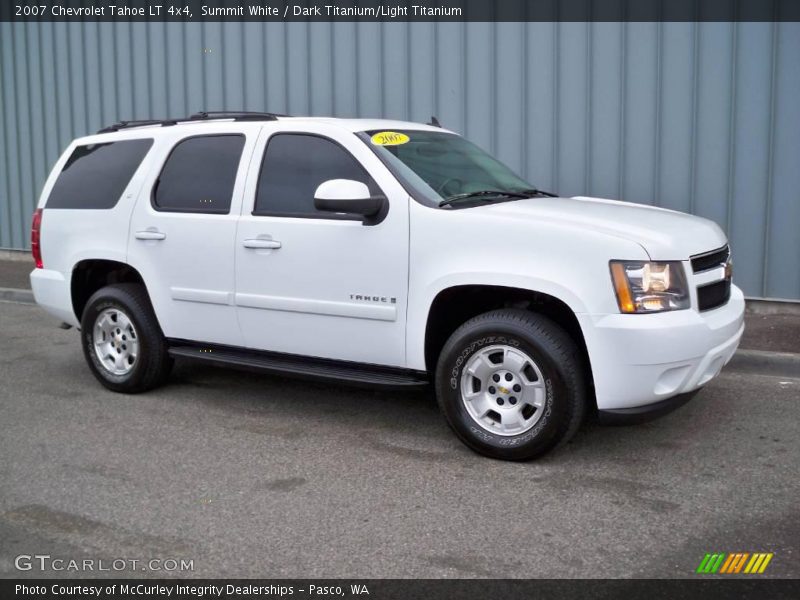 Summit White / Dark Titanium/Light Titanium 2007 Chevrolet Tahoe LT 4x4