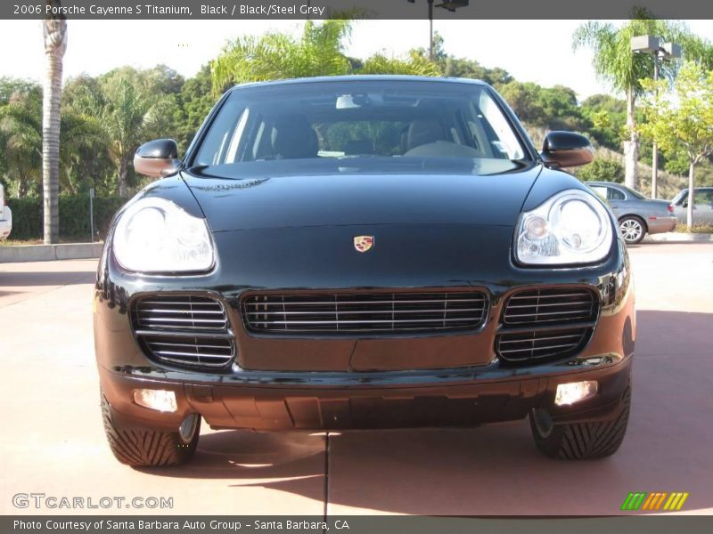 Black / Black/Steel Grey 2006 Porsche Cayenne S Titanium