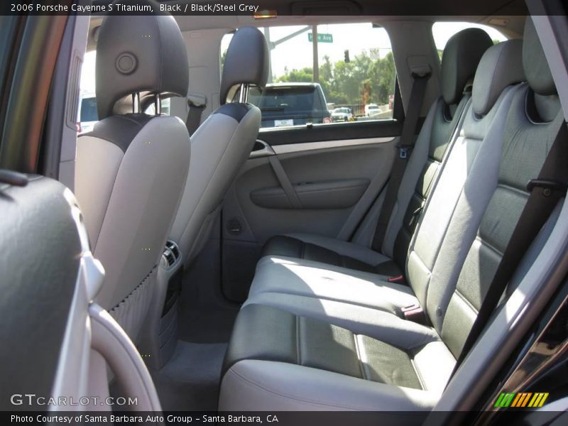 Black / Black/Steel Grey 2006 Porsche Cayenne S Titanium
