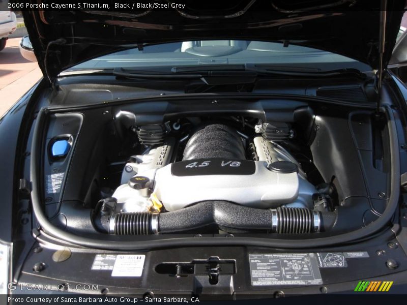 Black / Black/Steel Grey 2006 Porsche Cayenne S Titanium