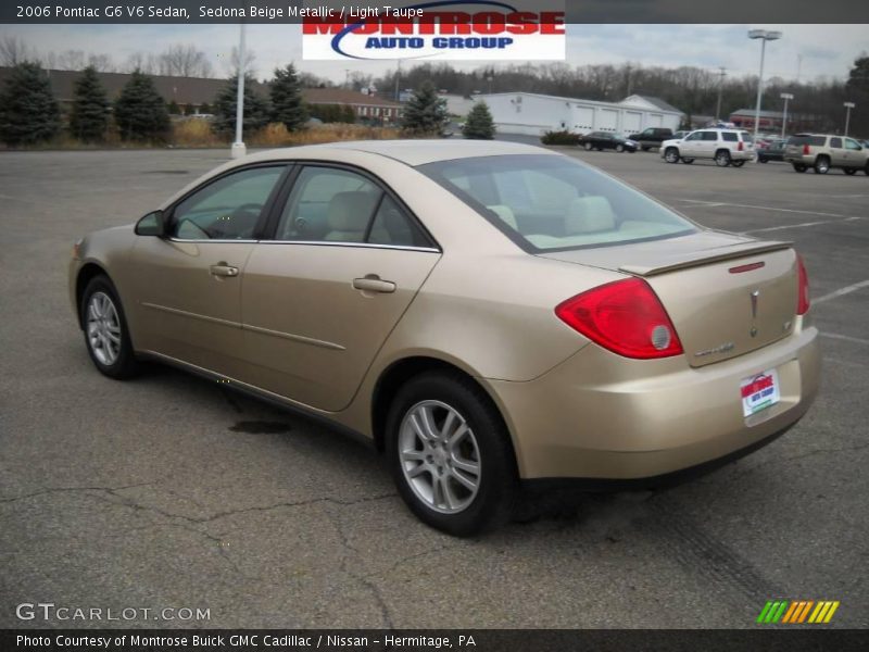 Sedona Beige Metallic / Light Taupe 2006 Pontiac G6 V6 Sedan
