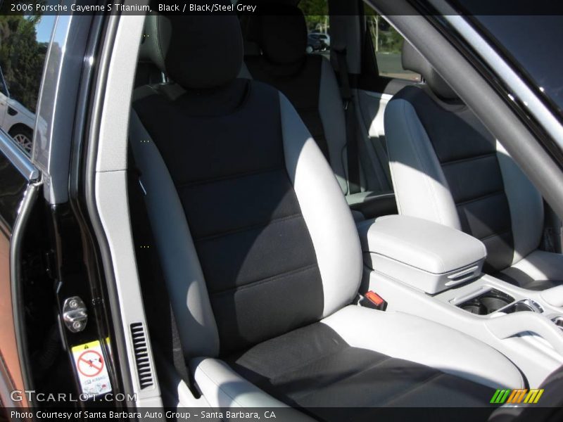 Black / Black/Steel Grey 2006 Porsche Cayenne S Titanium
