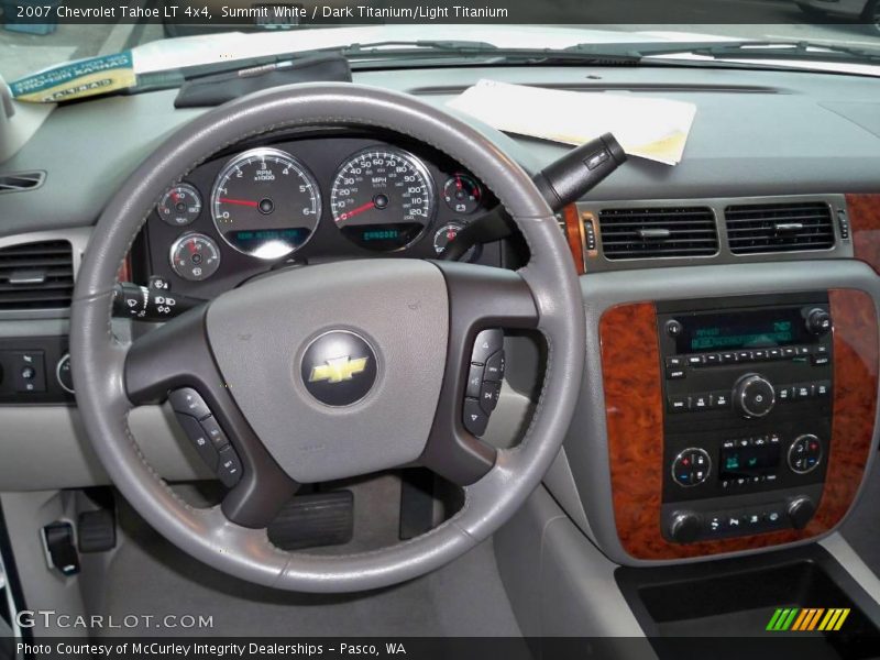 Summit White / Dark Titanium/Light Titanium 2007 Chevrolet Tahoe LT 4x4