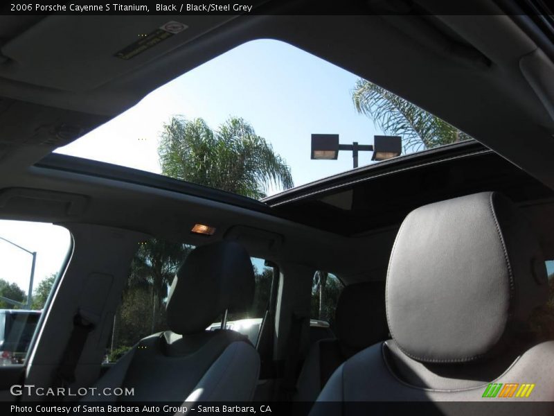 Black / Black/Steel Grey 2006 Porsche Cayenne S Titanium