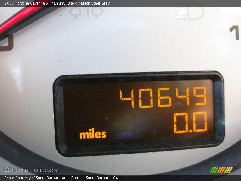 Black / Black/Steel Grey 2006 Porsche Cayenne S Titanium
