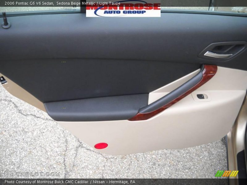 Sedona Beige Metallic / Light Taupe 2006 Pontiac G6 V6 Sedan