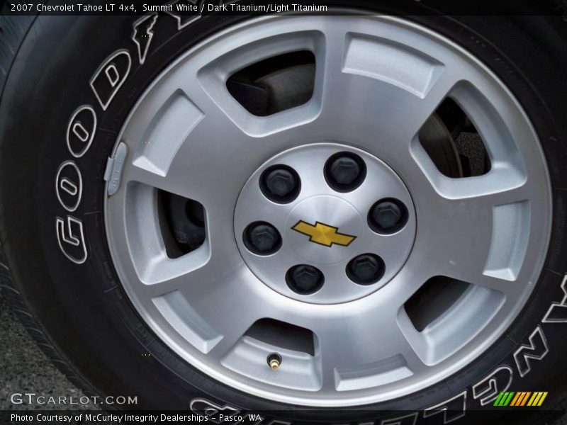 Summit White / Dark Titanium/Light Titanium 2007 Chevrolet Tahoe LT 4x4