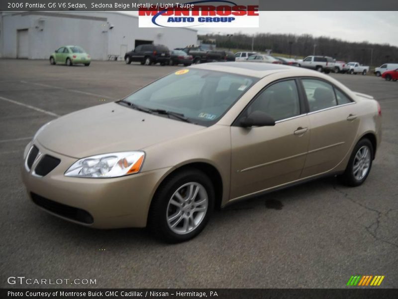 Sedona Beige Metallic / Light Taupe 2006 Pontiac G6 V6 Sedan