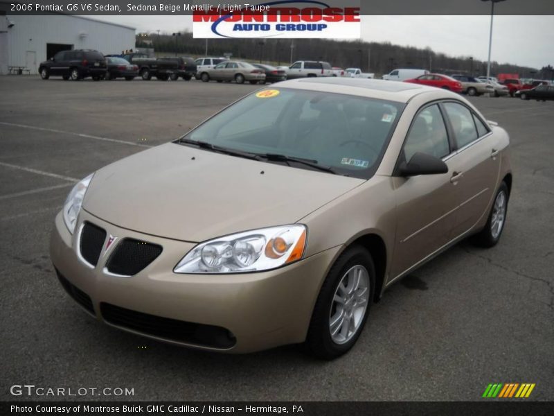 Sedona Beige Metallic / Light Taupe 2006 Pontiac G6 V6 Sedan