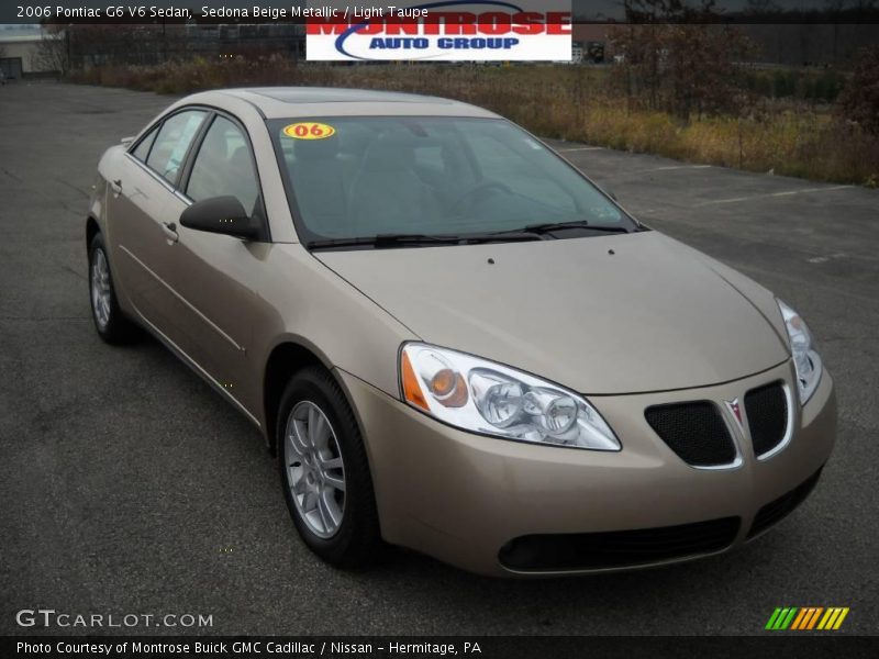 Sedona Beige Metallic / Light Taupe 2006 Pontiac G6 V6 Sedan