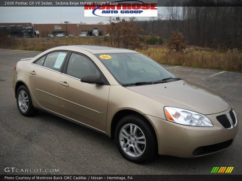 Sedona Beige Metallic / Light Taupe 2006 Pontiac G6 V6 Sedan
