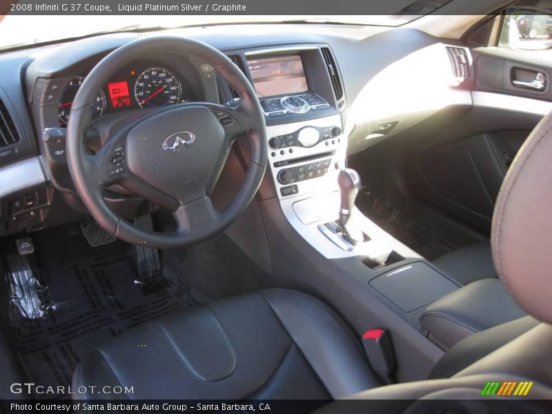 Liquid Platinum Silver / Graphite 2008 Infiniti G 37 Coupe