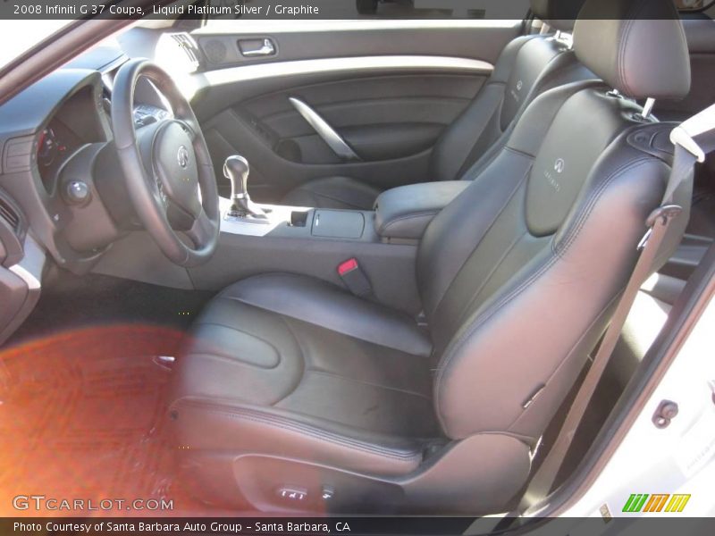 Liquid Platinum Silver / Graphite 2008 Infiniti G 37 Coupe