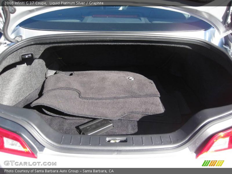 Liquid Platinum Silver / Graphite 2008 Infiniti G 37 Coupe