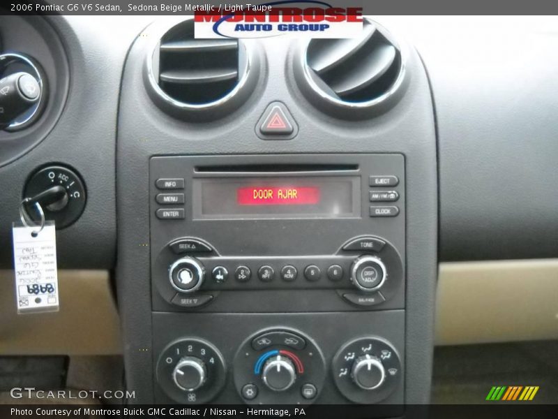 Sedona Beige Metallic / Light Taupe 2006 Pontiac G6 V6 Sedan