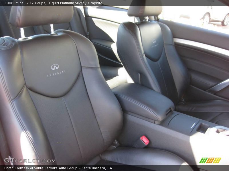 Liquid Platinum Silver / Graphite 2008 Infiniti G 37 Coupe