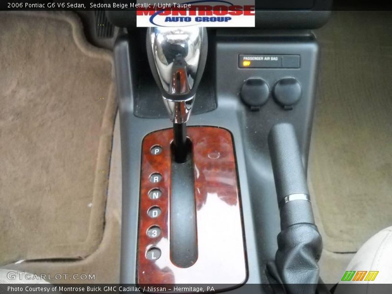 Sedona Beige Metallic / Light Taupe 2006 Pontiac G6 V6 Sedan