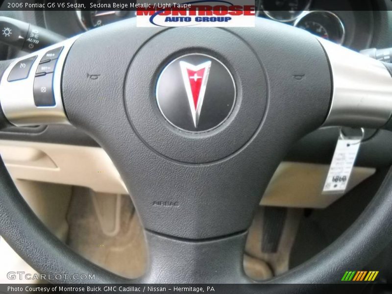 Sedona Beige Metallic / Light Taupe 2006 Pontiac G6 V6 Sedan