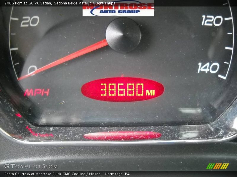 Sedona Beige Metallic / Light Taupe 2006 Pontiac G6 V6 Sedan