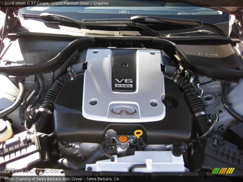 Liquid Platinum Silver / Graphite 2008 Infiniti G 37 Coupe