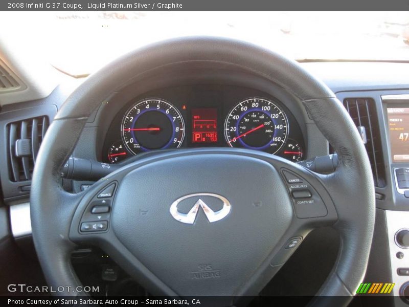 Liquid Platinum Silver / Graphite 2008 Infiniti G 37 Coupe