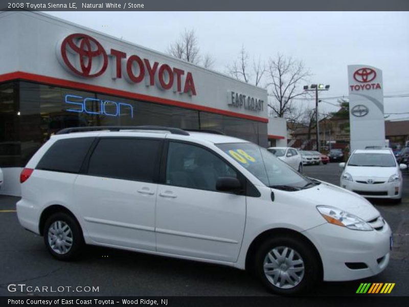 Natural White / Stone 2008 Toyota Sienna LE