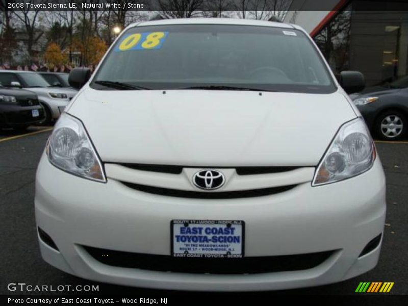 Natural White / Stone 2008 Toyota Sienna LE