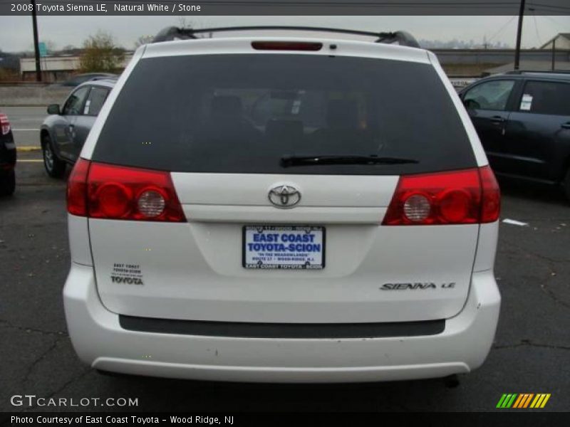 Natural White / Stone 2008 Toyota Sienna LE