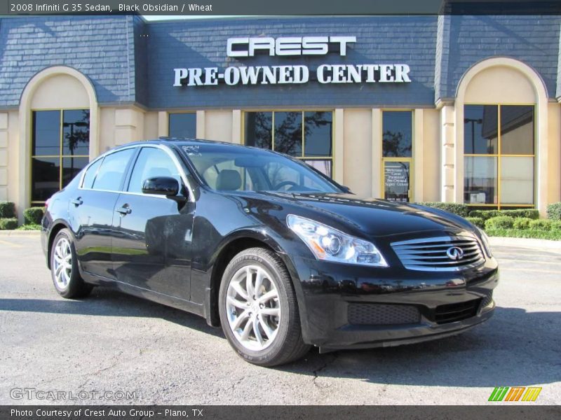 Black Obsidian / Wheat 2008 Infiniti G 35 Sedan
