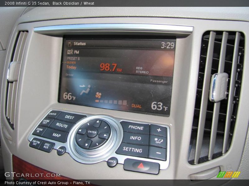 Black Obsidian / Wheat 2008 Infiniti G 35 Sedan