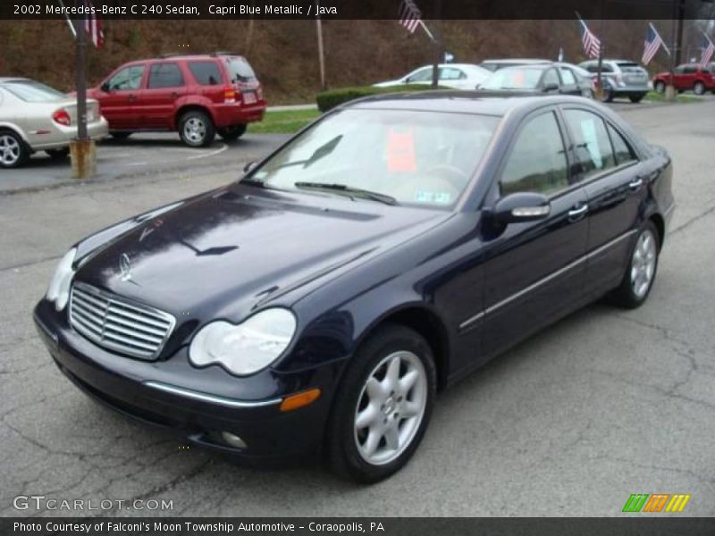 Capri Blue Metallic / Java 2002 Mercedes-Benz C 240 Sedan