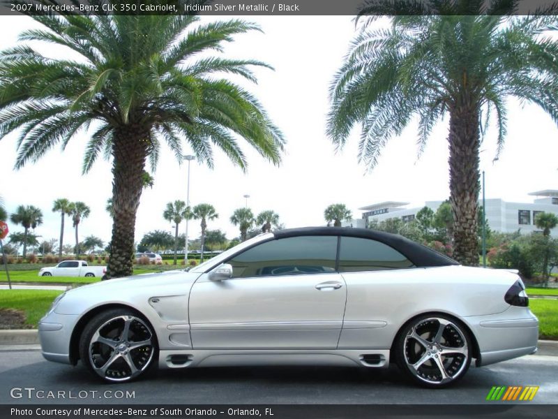 Iridium Silver Metallic / Black 2007 Mercedes-Benz CLK 350 Cabriolet