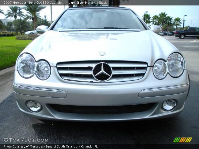 Iridium Silver Metallic / Black 2007 Mercedes-Benz CLK 350 Cabriolet