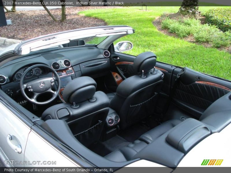 Iridium Silver Metallic / Black 2007 Mercedes-Benz CLK 350 Cabriolet