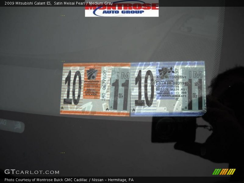 Satin Meisai Pearl / Medium Gray 2009 Mitsubishi Galant ES